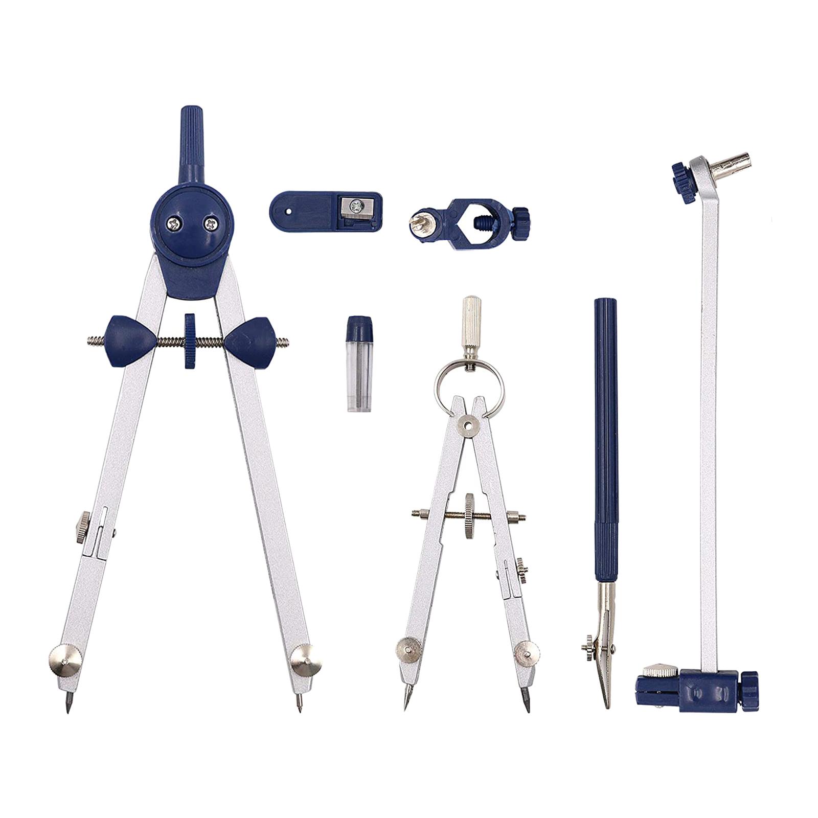 7Pcs/Set Professional with Whe - Math Geometry Set With Compass 评论和价格