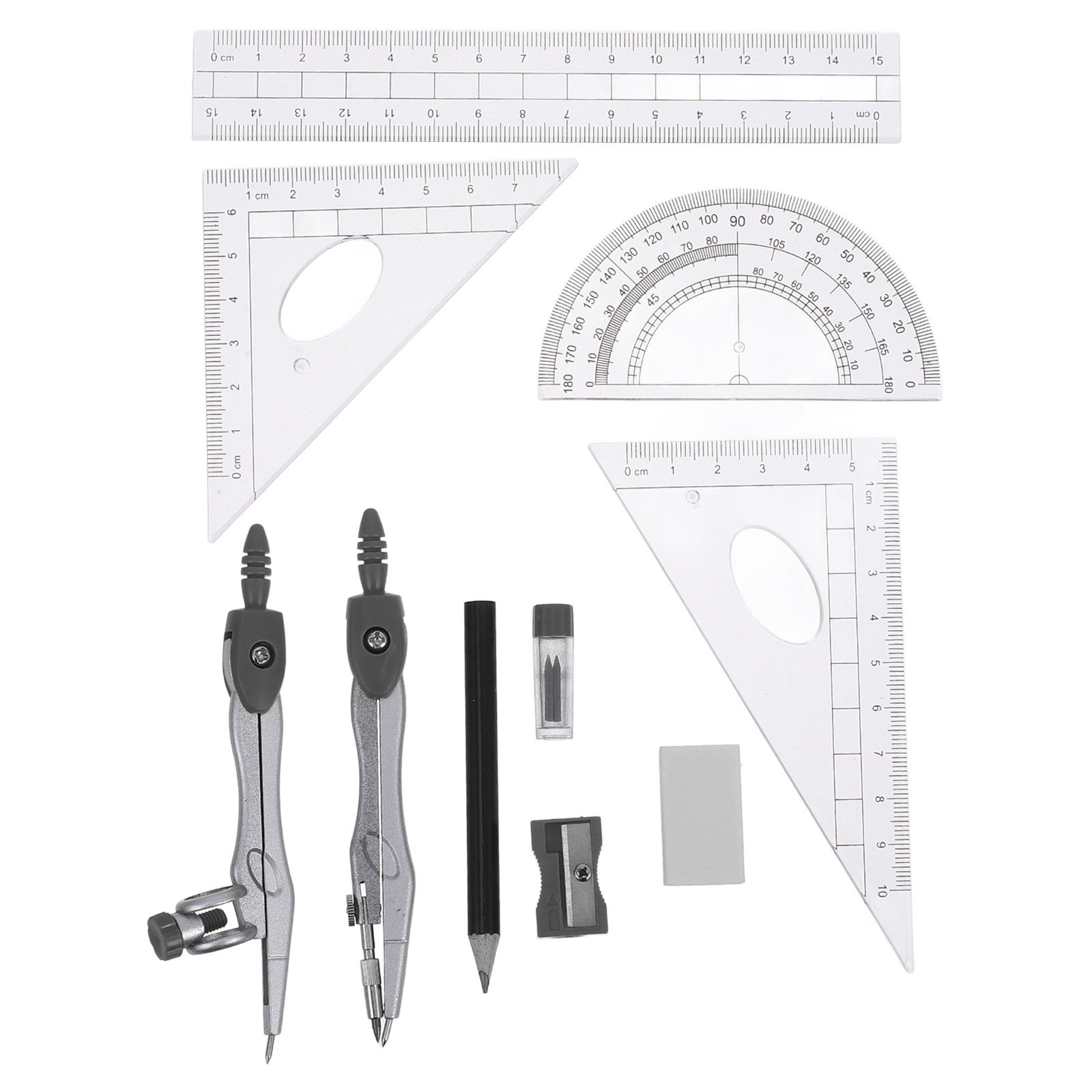 1Set Geometry Drawing Set with - Math Geometry Set With Compass 评论和价格