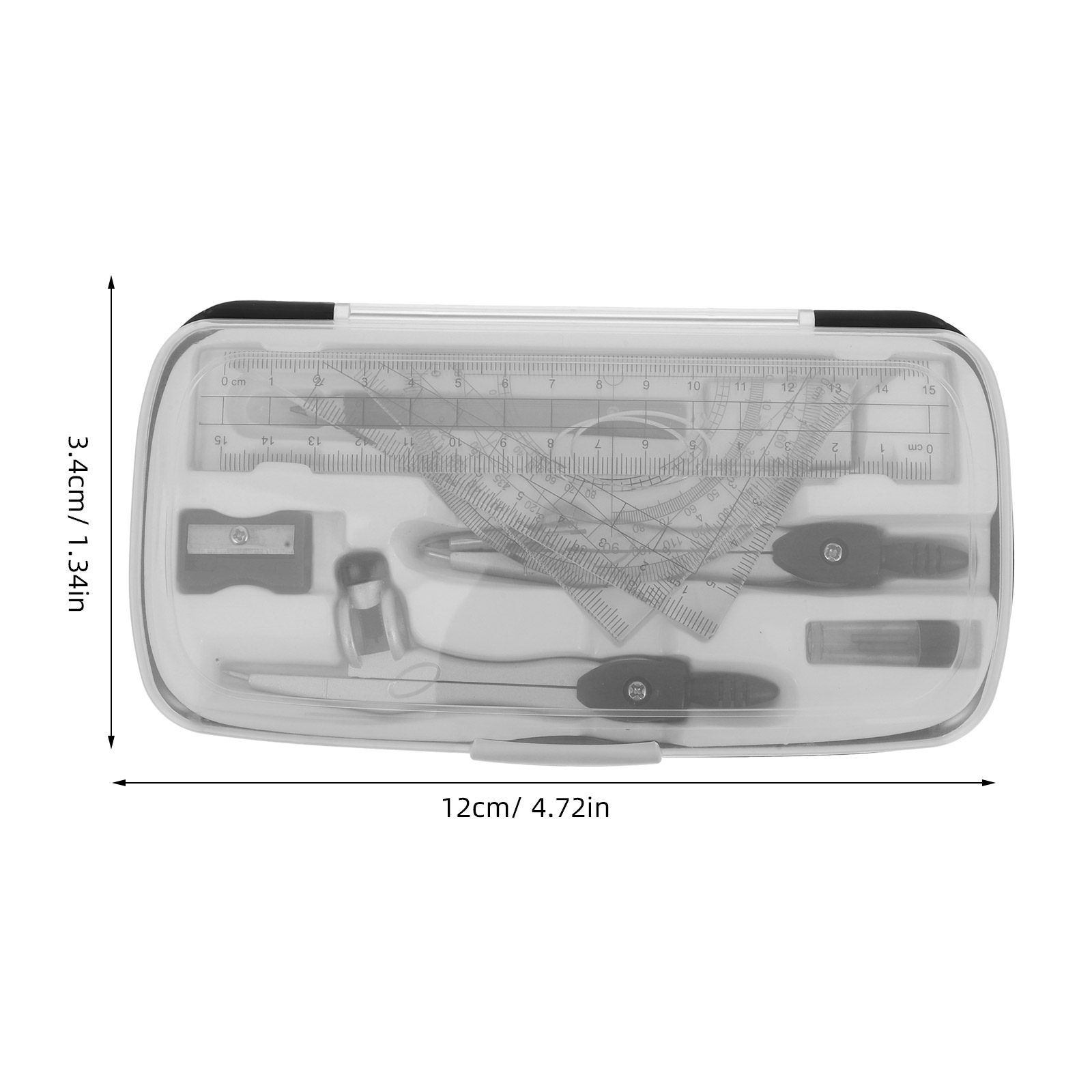 1Set Geometry Drawing Set with - Math Geometry Set With Compass 评论和价格