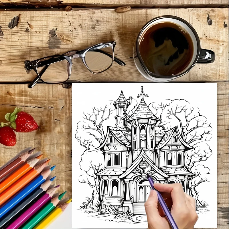 Haunted House Coloring Book fo - School Supplies 评论和价格