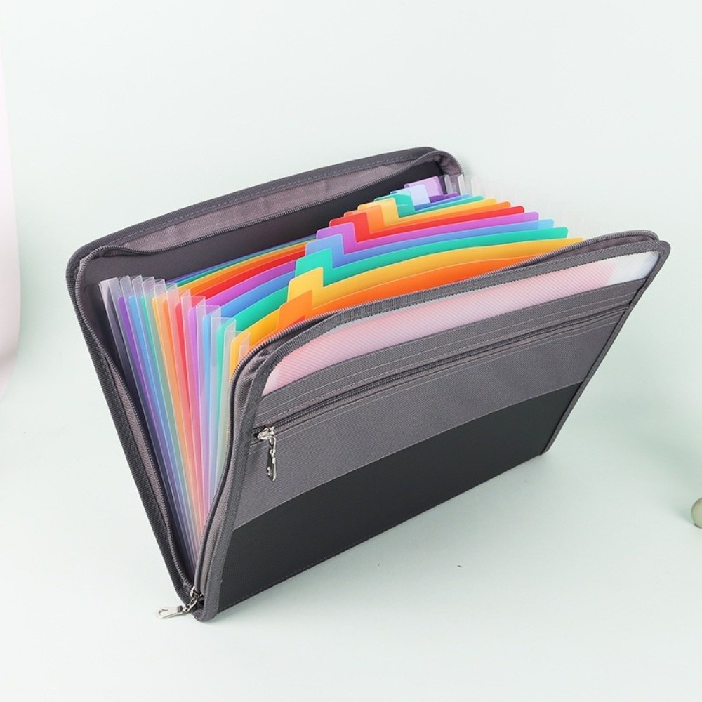 13 Pockets Expanding File Fold - Expandable Accordion File Folder 13 Pockets 评论和价格