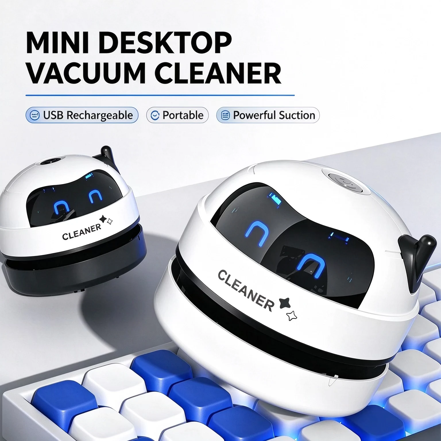 Portable Mini Desktop Vacuum C - Mini Desktop Vacuum Cleaner For Eraser Dust 评论和价格