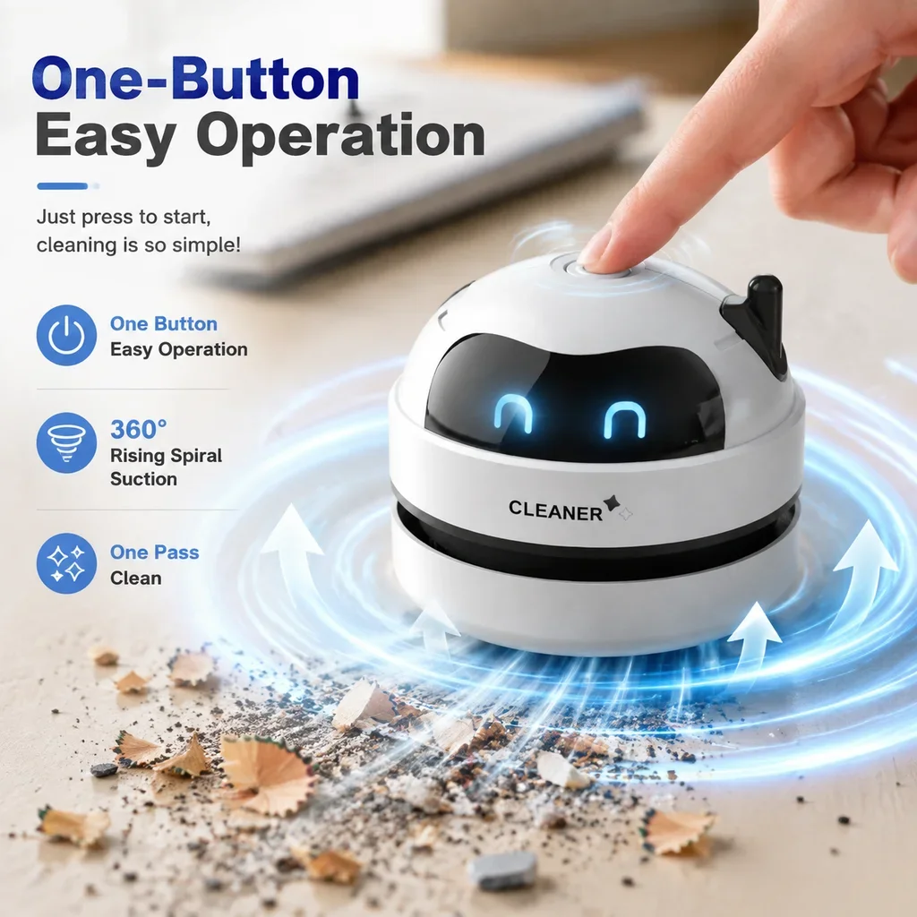 Portable Mini Desktop Vacuum C - Mini Desktop Vacuum Cleaner For Eraser Dust 评论和价格